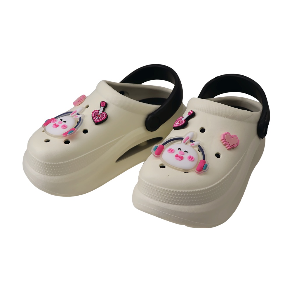 خرید آنلاین دمپایی دخترانه آرین مدل کراکس دیجی خرگوش کد 144